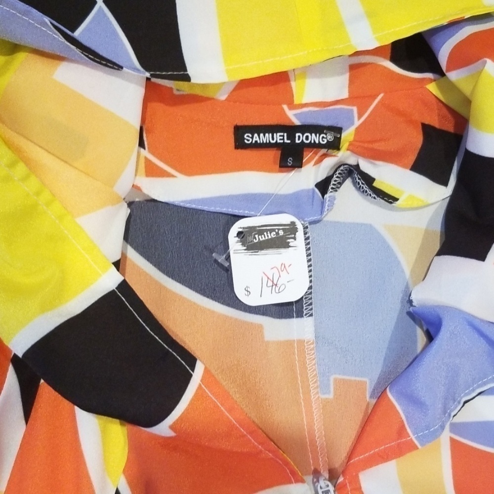 NWT Samuel Dong Abstract Top - Picture 4 of 5